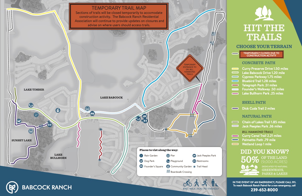 2023 Babcock Ranch  trail map