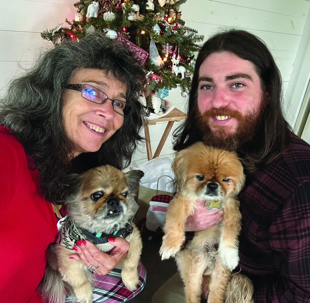 Angelica and Kris with Bodhi and Scruffy